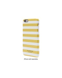 Isaac Mizrahi New York - Hard Shell Case for Apple° iPhone° 6 Plus and 6s Plus - White/Gold