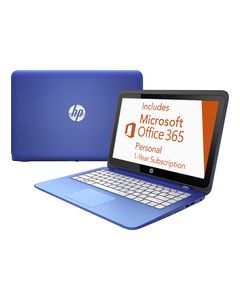 HP - Stream 13.3" Touch-Screen Laptop - Intel Celeron - 2GB Memory - 32GB Flash Storage - Horizon Blue/Light Turquoise