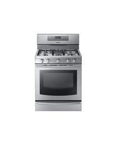 Samsung - 30" Self-Cleaning Freestanding Gas Convection Range - Stainless Steel