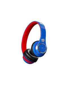 Life N Soul - Wireless Bluetooth Over-the-Ear Headphones - Blue/Red