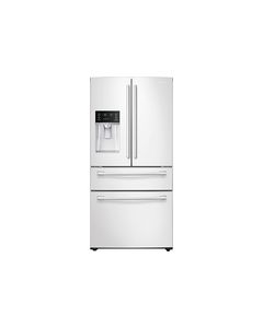 Samsung - 28.2 Cu. Ft. 4-Door French Door Refrigerator with Thru-the-Door Ice and Water - White