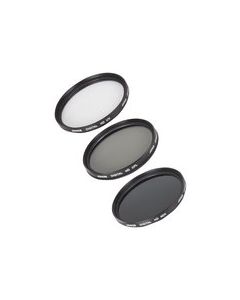 Bower - 52mm Lens Filter Kit - Clear/Gray/Black