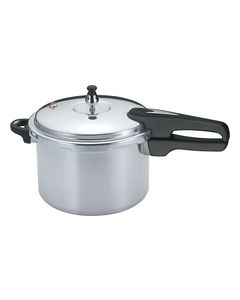 Mirro - 6-Quart Pressure Cooker - Silver/Black