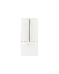 LG - 21.6 Cu. Ft. French Door Refrigerator - Smooth White