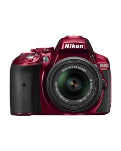 Nikon - D5300 DSLR Camera with 18-55mm VR Lens - Red