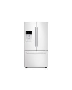 Samsung - 28.1 Cu. Ft. French Door Refrigerator with Thru-the-Door Ice and Water - White