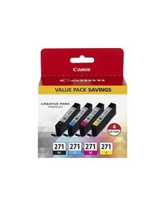Canon - CLI-271 4-Pack Ink Cartridges - Black/Cyan/Yellow/Magenta