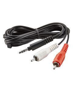 Insignia™ - 6' 3.5mm Mini-to-RCA Stereo Audio Cable - Black