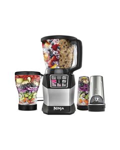 Ninja - Nutri Ninja Auto-IQ Compact 6-Speed Blender - Black/Silver