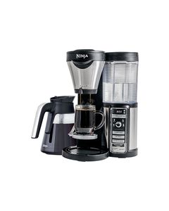 Ninja - Coffee Bar Brewer with Glass Carafe - Stainless Steel/Black