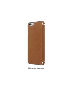ADOPTED - Leather Folio Case for Apple® iPhone® 6 Plus and 6s Plus - Brown/Silver