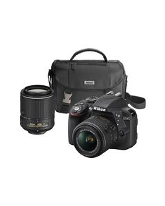 Nikon - D3300 DSLR Camera with 18-55mm and 55-200mm VR II Lenses - Black