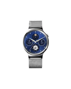 Huawei - Smartwatch 42mm for Select Apple® iOS and Android Devices - Silver Stainless Steel with Stainless Steel Mesh