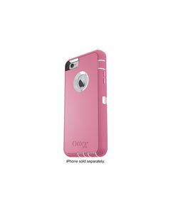 OtterBox - Defender Series Case for Apple® iPhone® 6 Plus and 6s Plus - White/Hibiscus Pink