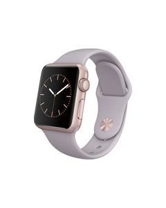 Apple - Apple Watch Sport 38mm Rose Gold Aluminum Case - Lavender Sport Band