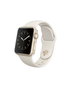 Apple - Apple Watch Sport 38mm Gold Aluminum Case - Antique White Sport Band