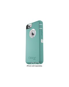 OtterBox - Defender Series Case for Apple® iPhone® 6 and 6s - Whisper White/Light Teal