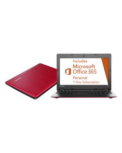 Lenovo - IdeaPad 100s 11.6" Laptop - Intel Atom - 2GB Memory - 32GB eMMC Flash Storage - Red