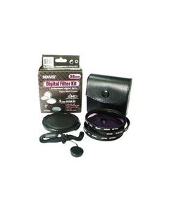 Bower - 5-Piece 58mm Digital Lens Filter Kit