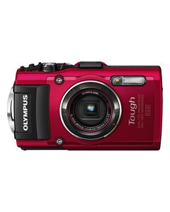 Olympus - TG-4 16.0-Megapixel Waterproof Digital Camera - Red