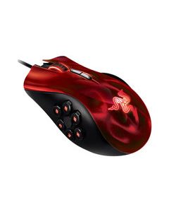 Razer - Naga Hex Wraith Red MOBA/Action-RPG Laser Gaming Mouse - Red/Black
