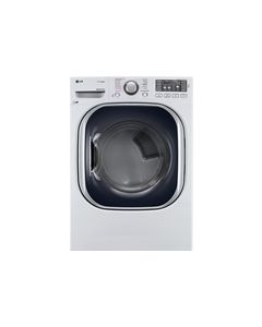 LG - 7.4 Cu. Ft. 14-Cycle Ultralarge-Capacity Steam Electric Dryer - White