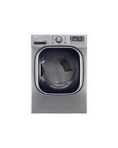 LG - 7.4 Cu. Ft. 14-Cycle Ultralarge-Capacity Steam Electric Dryer - Graphite Steel
