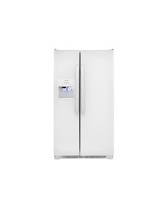 Frigidaire - 25.6 Cu. Ft. Side-by-Side Refrigerator with Thru-the-Door Ice and Water - Pearl