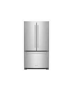 KitchenAid - 20.0 Cu. Ft. French Door Counter-Depth Refrigerator - Stainless Steel