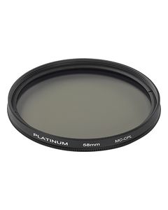 Platinum - 58mm Circular Polarizer Lens Filter - Clear