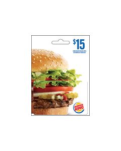 Burger King - $15 Gift Card