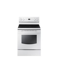 Samsung - 5.9 Cu. Ft. Self-Cleaning Freestanding Electric Convection Range - White