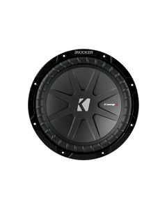 Kicker - CompR 10" Dual-Voice-Coil 2-Ohm Subwoofer - Black