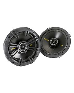 Kicker - CS65 6-1/2" Coaxial Speakers with Polypropylene Woofer Cones (Pair) - Black
