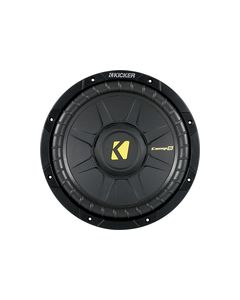 Kicker - CompS 10" Single-Voice-Coil 4-Ohm Subwoofer - Black