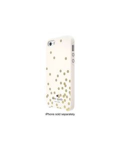 kate spade new york - Confetti Hybrid Hard Shell Case for Apple® iPhone® 5 and 5s - Gold/Cream