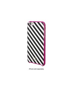 kate spade new york - Diagonal Stripe Hybrid Hard Shell Case for Apple® iPhone® 6 Plus - Black/Cream