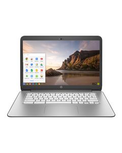 HP - 14" Chromebook - NVIDIA Tegra - 2GB Memory - 16GB Flash (eMMC) Memory - Snow White/Smoke Silver