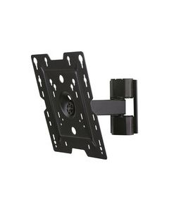 Peerless - TruVue Pivoting TV Wall Mount for Most 22" - 37" Flat-Panel TVs - Extends 6-7/8" - Black