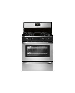 Frigidaire - 30" Freestanding Gas Range - Silver/Black
