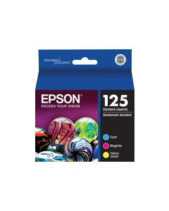 Epson - 125 3-Pack Ink Cartridges - Cyan/Magenta/Yellow