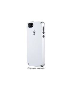 Speck - CandyShell + Faceplate Case for Apple® iPhone® 5 and 5s - White/Gray