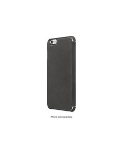 ADOPTED - Leather Folio Case for Apple® iPhone® 6 Plus and 6s Plus - Charcoal/Nickel